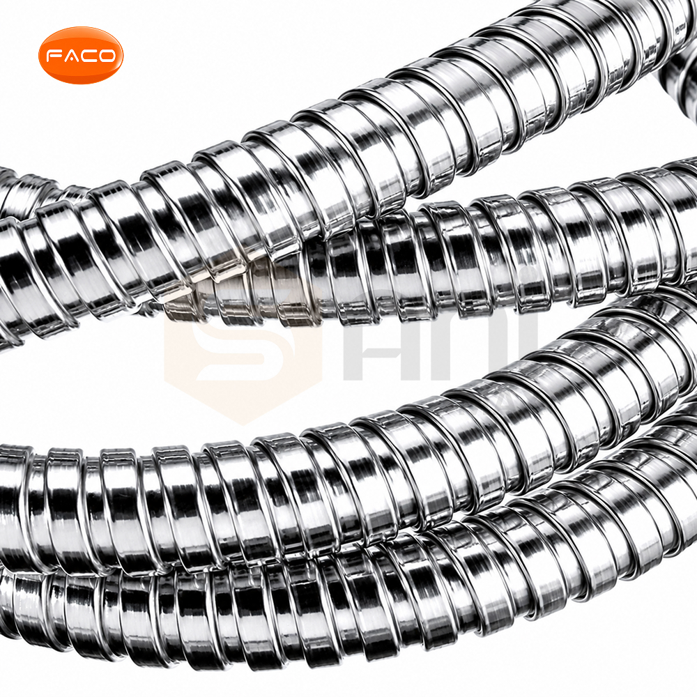 FACO Metal Flexible Hose Chrome