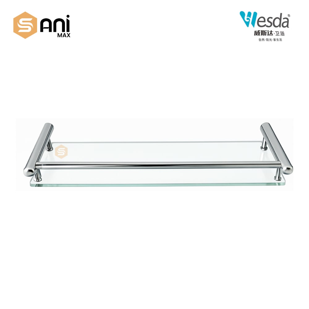 Wesda 6-Piece Luxury Bathroom Accessories Set | Matte Black & Chrome Finish | Stainless Steel 304