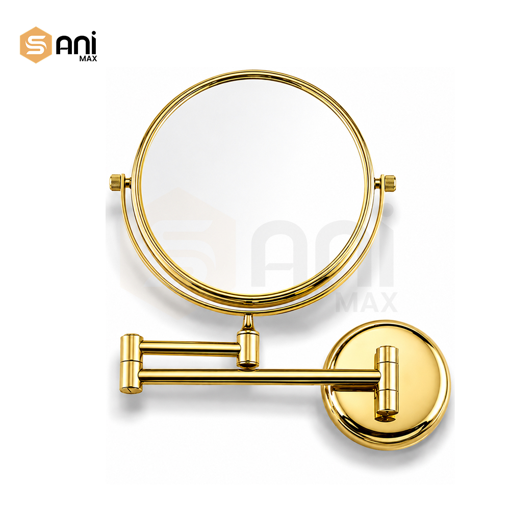 Wall-Mounted Magnifying Mirror | 5x Magnification | 360° Rotation