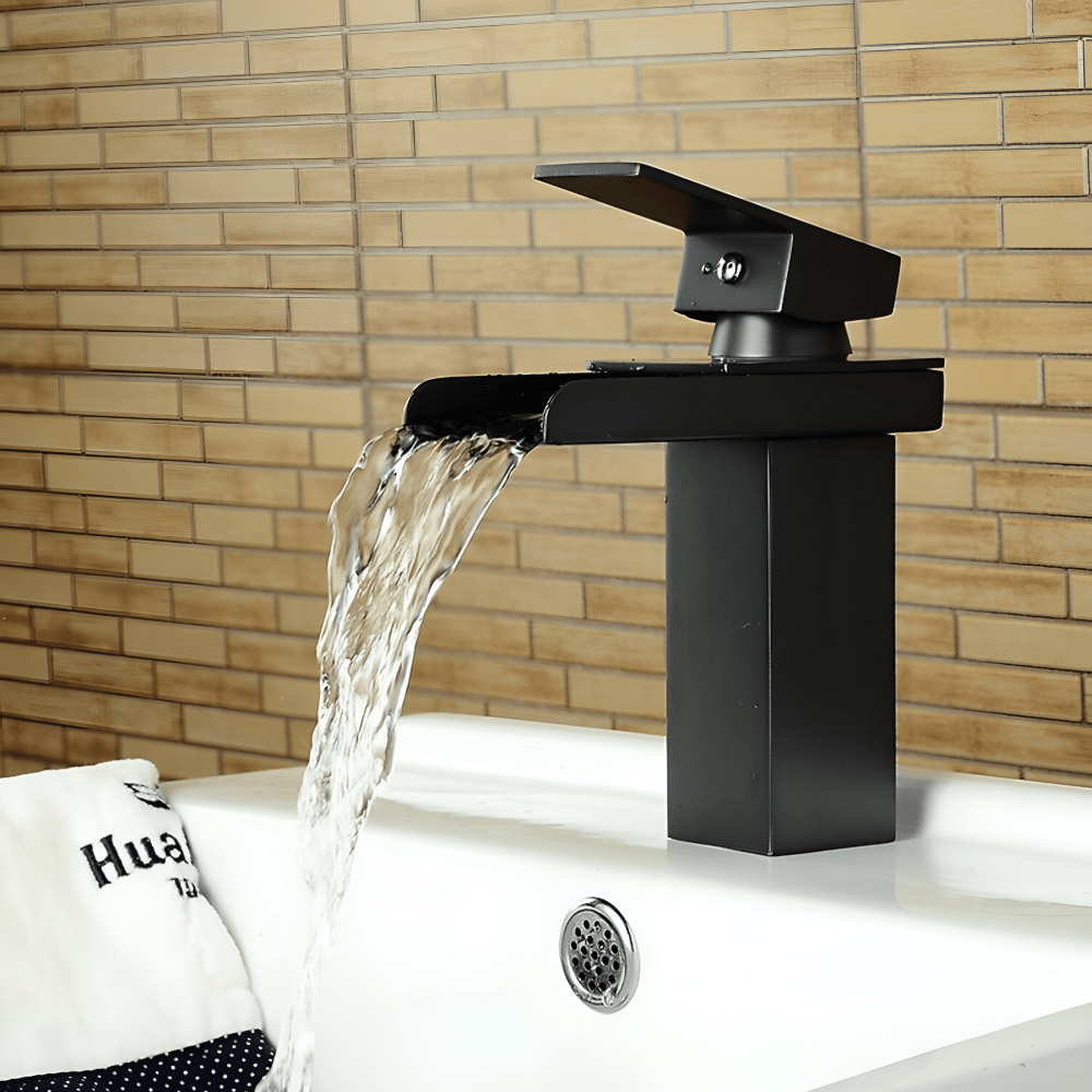 Square Glass Basin Mixer