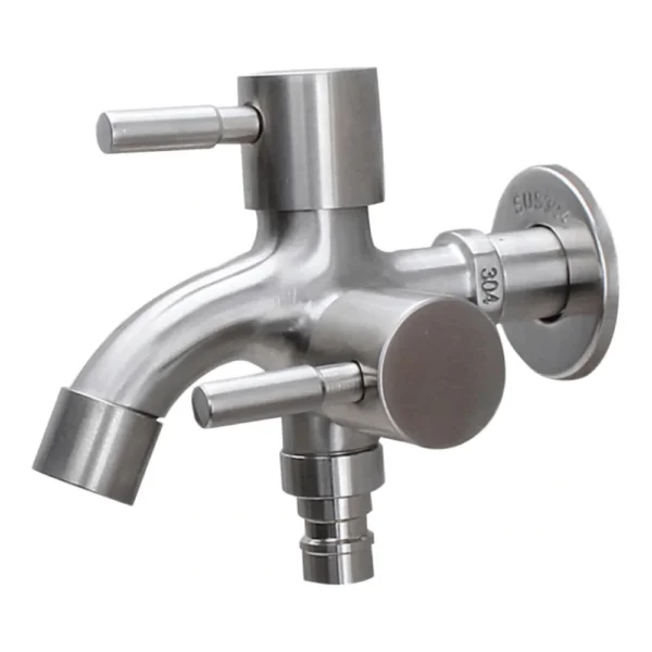 Stainless Steel Two-Way Lever Bib Tap | Sanimax