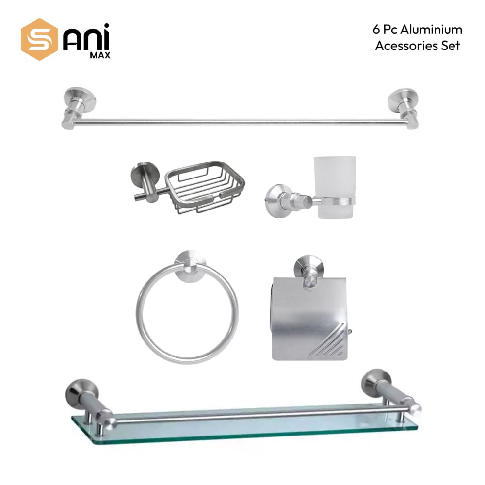 Aluminum Scratchless Bathroom Accessories Set
