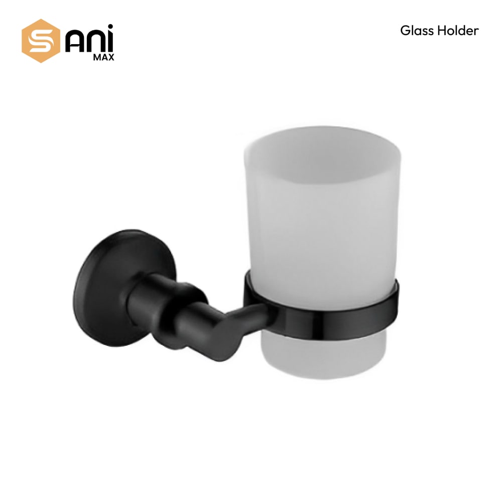 6pc Bathroom Acessories Set | Scratchless Aluminium | Silver - Black