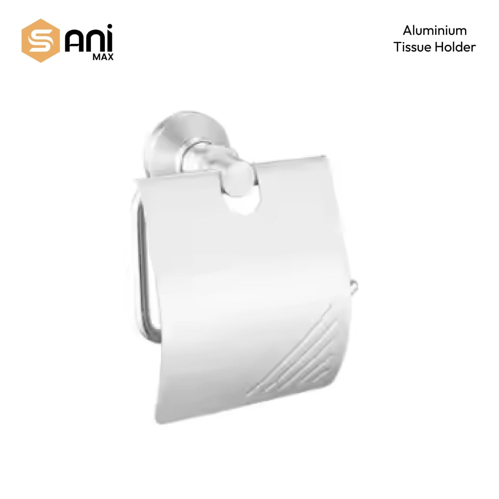 6pc Bathroom Acessories Set | Scratchless Aluminium | Silver - Black