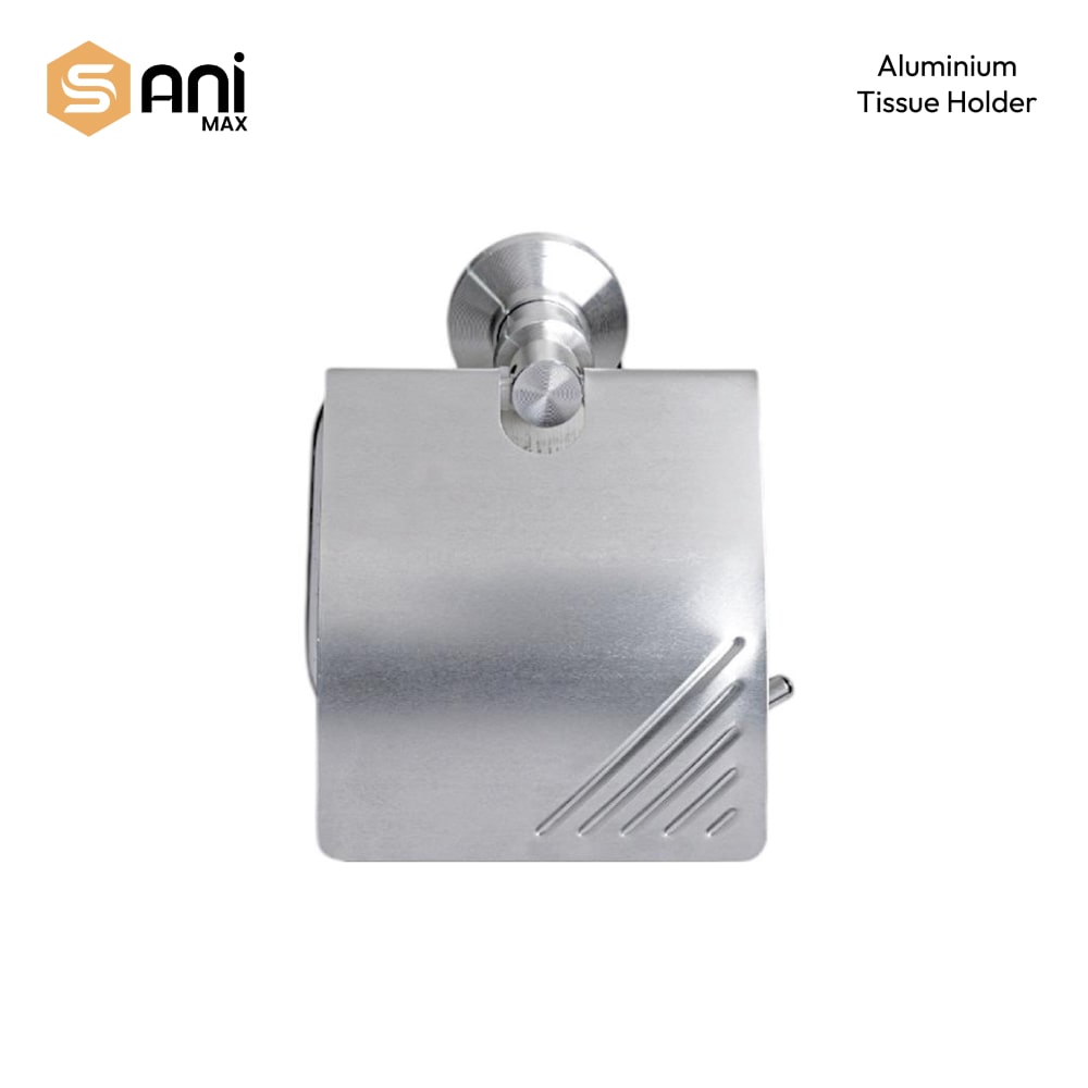 6pc Bathroom Acessories Set | Scratchless Aluminium | Silver - Black