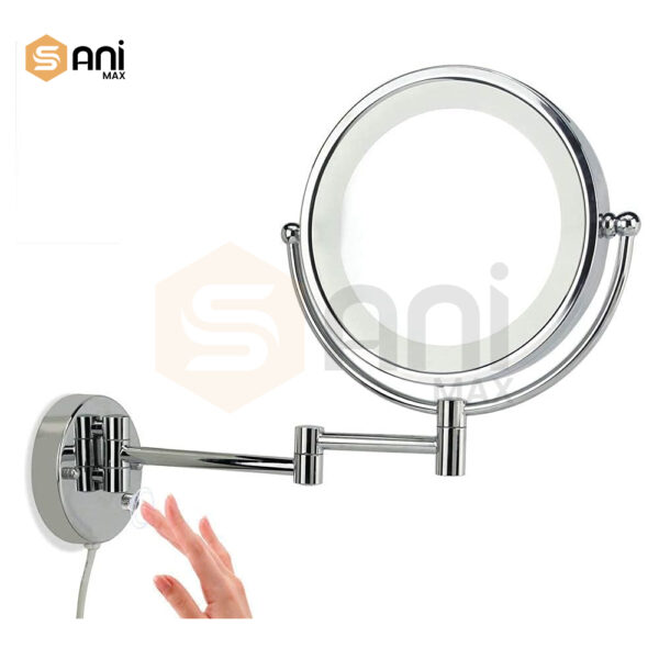 LED Magnifying Mirror | Dual Sided 360° Rotation | Wall Mounted | Four Premium Finishes