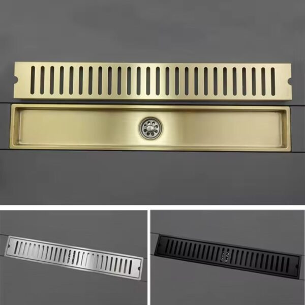 Modern Linear Shower Drain | SUS 304 | Sleek, Stylish & Durable Design