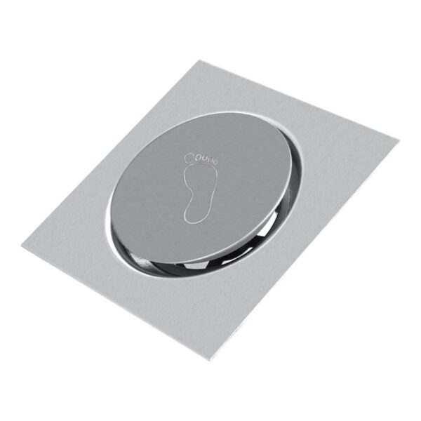 Stainless Steel 304 Push Floor Drain Waste | 6x6 Inch