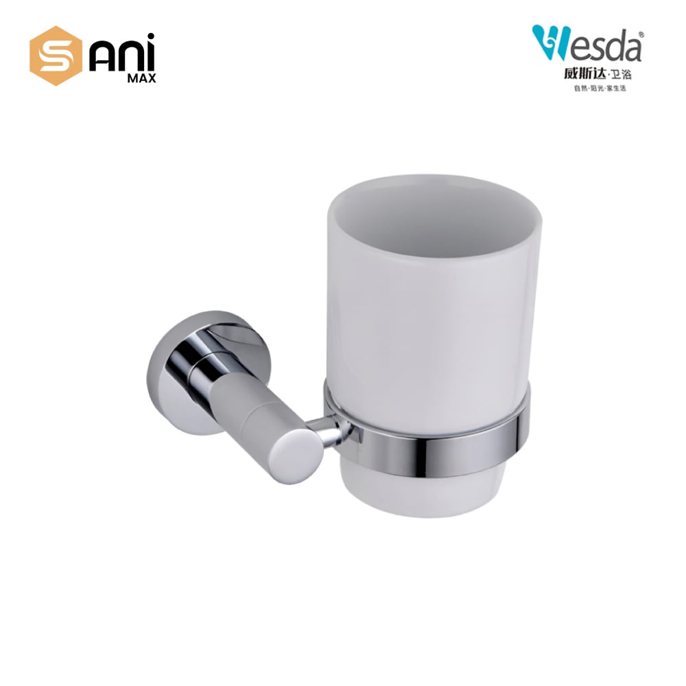 Wesda 6-Piece Luxury Bathroom Accessories Set | Matte Black & Chrome Finish | Stainless Steel 304