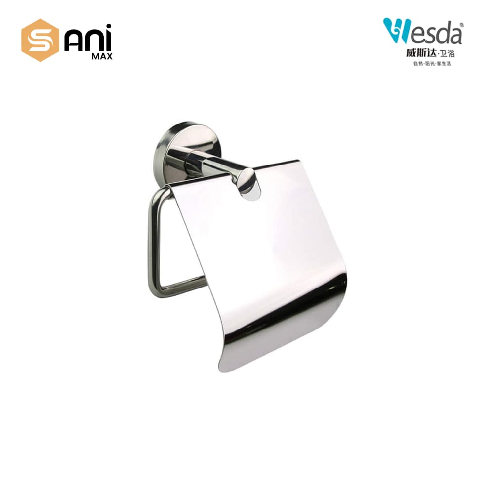 Wesda 6-Piece Luxury Bathroom Accessories Set | Matte Black & Chrome Finish | Stainless Steel 304