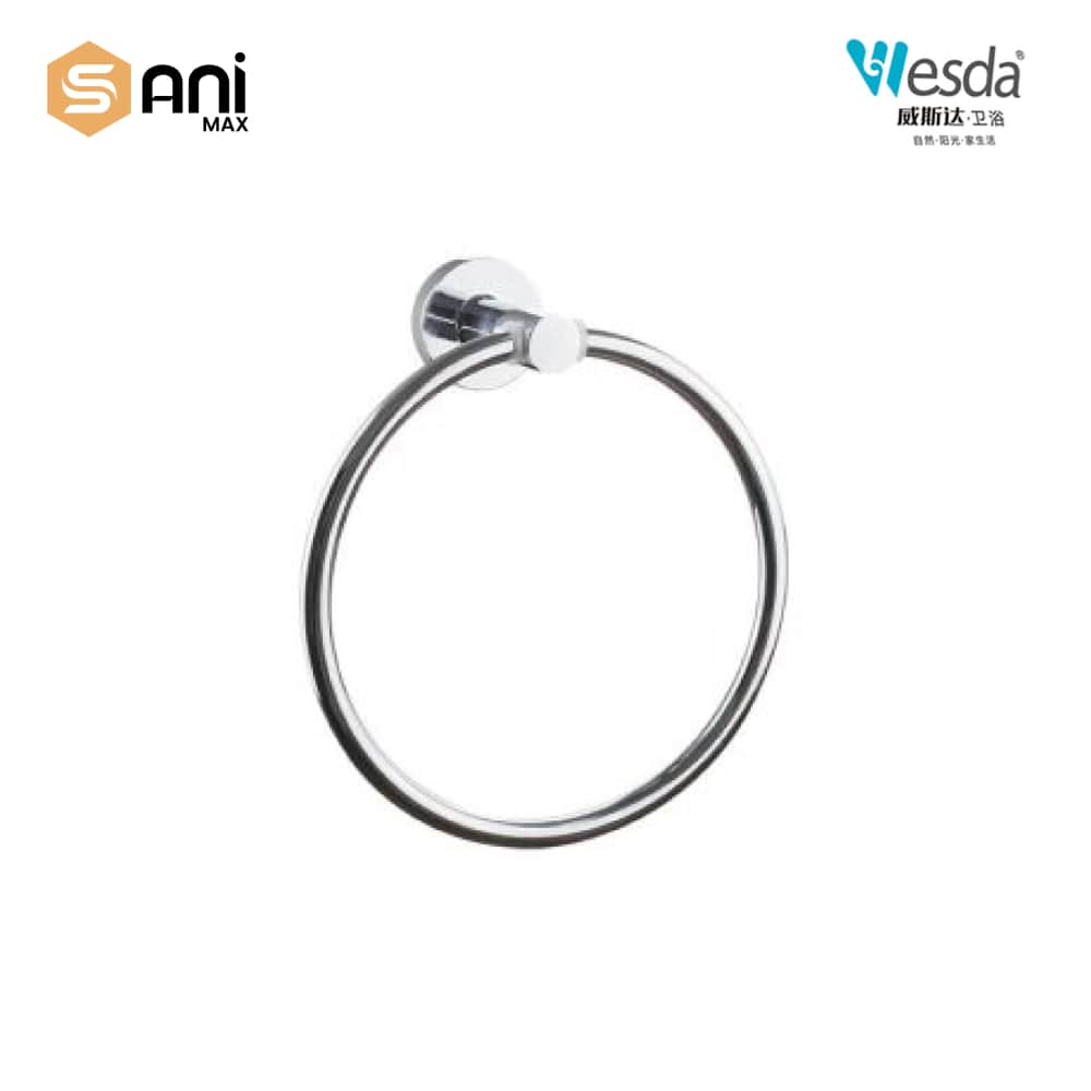 Wesda 6-Piece Luxury Bathroom Accessories Set | Matte Black & Chrome Finish | Stainless Steel 304