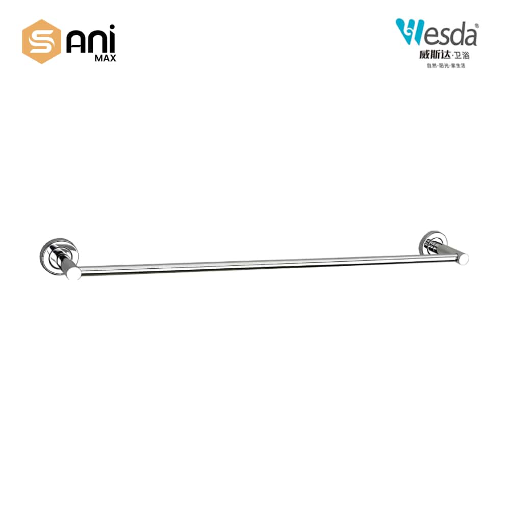 Wesda 6-Piece Luxury Bathroom Accessories Set | Matte Black & Chrome Finish | Stainless Steel 304