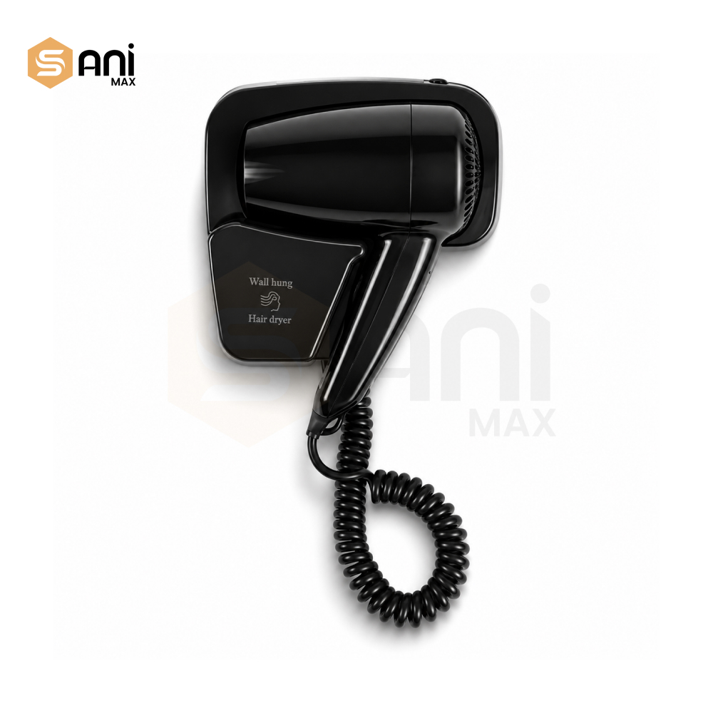 Wall-Mounted Hair Dryer | ABS Material | Compact & Stylish for Hotels & Homes