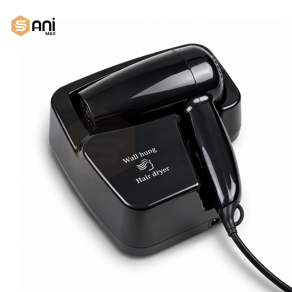 Wall-Mounted Hair Dryer | ABS Material | Compact & Stylish for Hotels & Homes