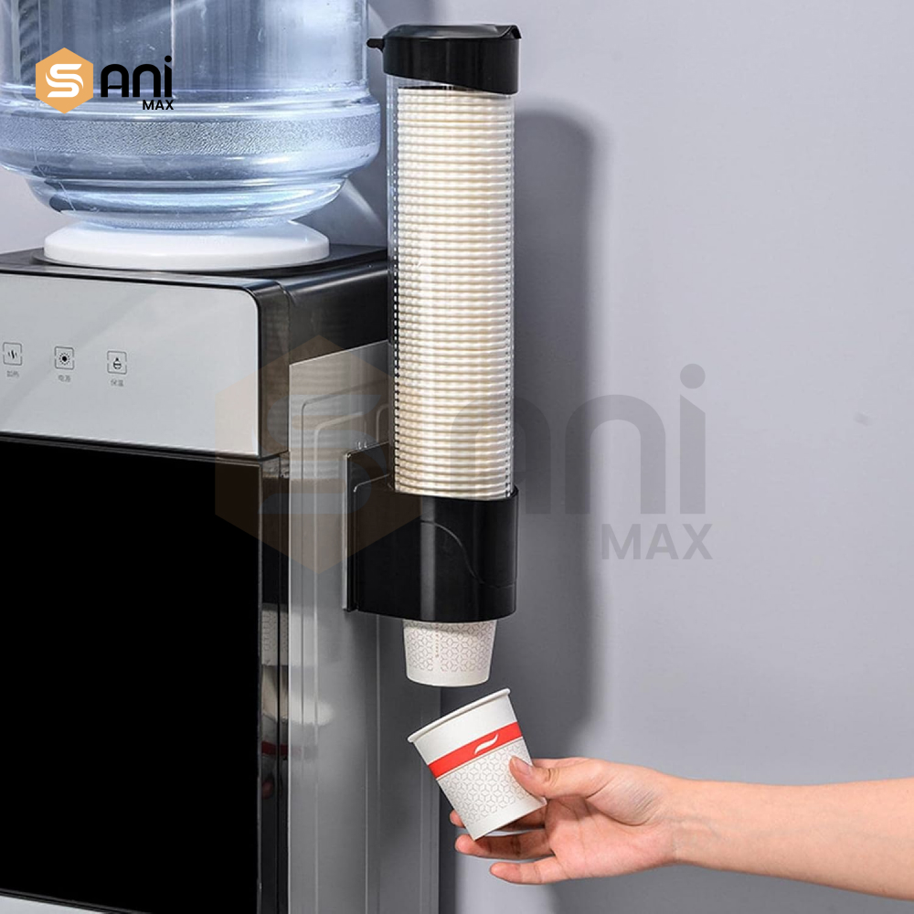 Paper Cup Dispenser | Wall Mounted | Stick-On Holder