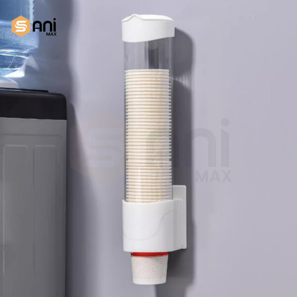 Paper Cup Dispenser | Wall Mounted | Stick-On Holder