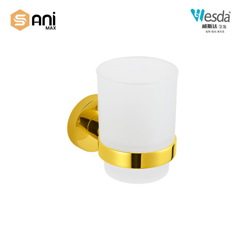 Wesda 6-Piece Luxury Bathroom Accessories Set | Gold & Rose Gold Finish | Stainless Steel 304