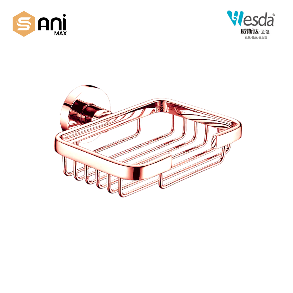 Wesda 6-Piece Luxury Bathroom Accessories Set | Gold & Rose Gold Finish | Stainless Steel 304