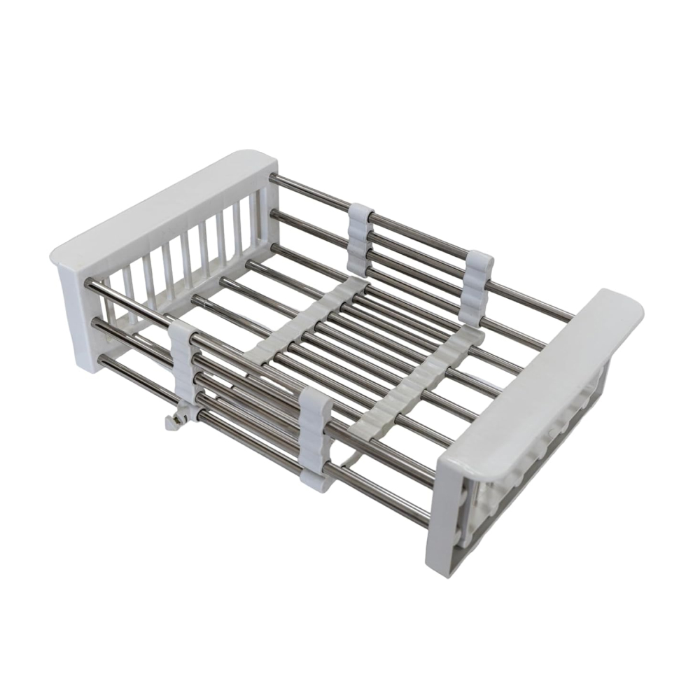 Adjustable Over-Sink Expandable Basket | Kitchen Sink Organizer | Cutlery Basket