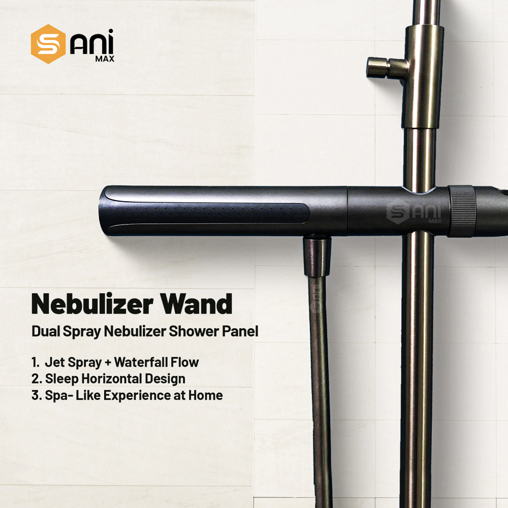 Celestial Wand - Hydropower LED Shower System | Rainfall, Hand Shower & Spa Wand | Complete Luxury Shower Set