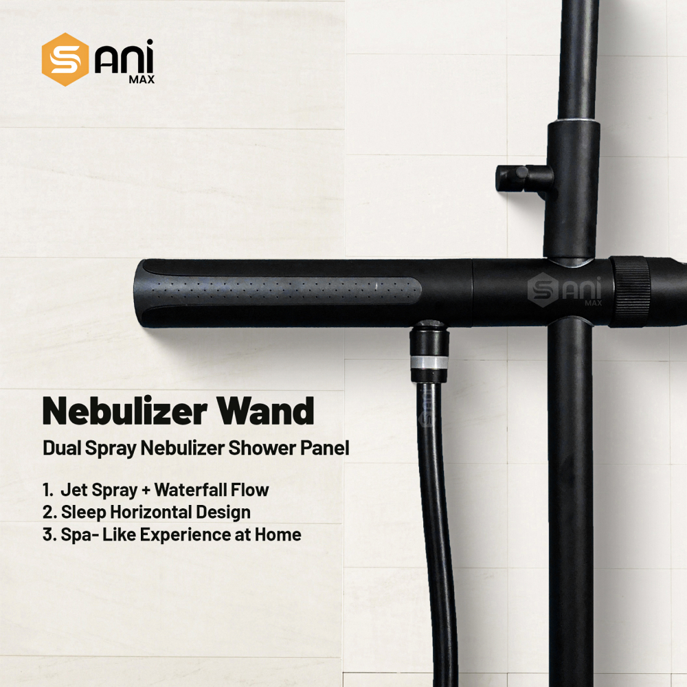 Celestial Wand - Hydropower LED Shower System | Rainfall, Hand Shower & Spa Wand | Complete Luxury Shower Set
