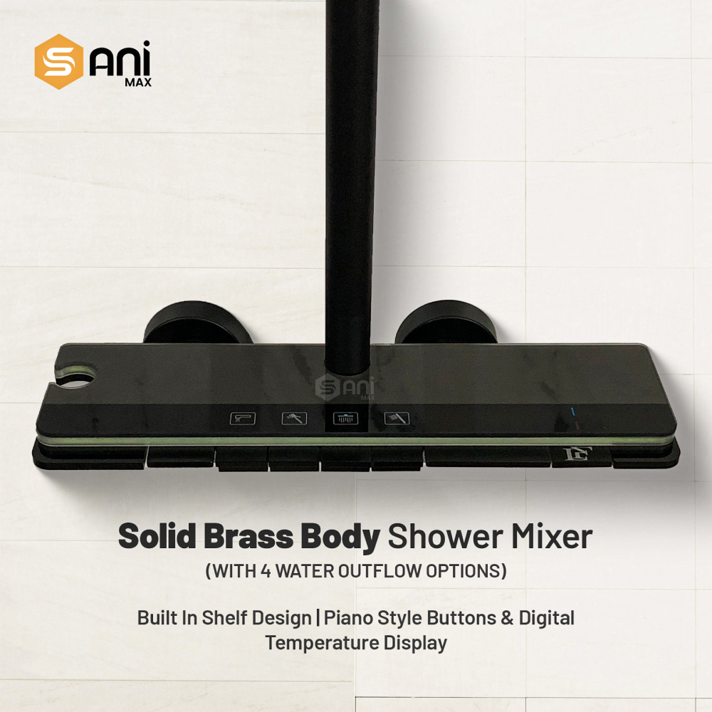 Celestial Wand - Hydropower LED Shower System | Rainfall, Hand Shower & Spa Wand | Complete Luxury Shower Set
