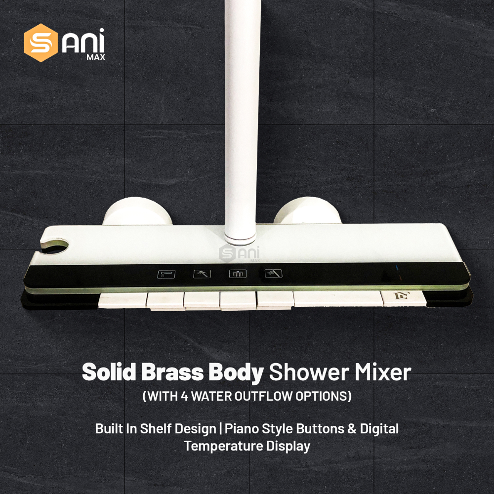 Celestial Wand - Hydropower LED Shower System | Rainfall, Hand Shower & Spa Wand | Complete Luxury Shower Set