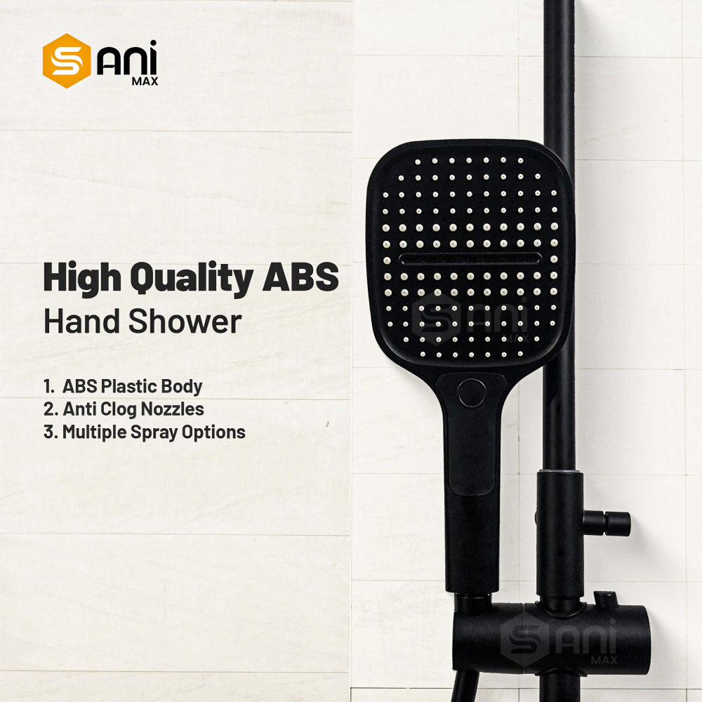 Celestial Wand - Hydropower LED Shower System | Rainfall, Hand Shower & Spa Wand | Complete Luxury Shower Set