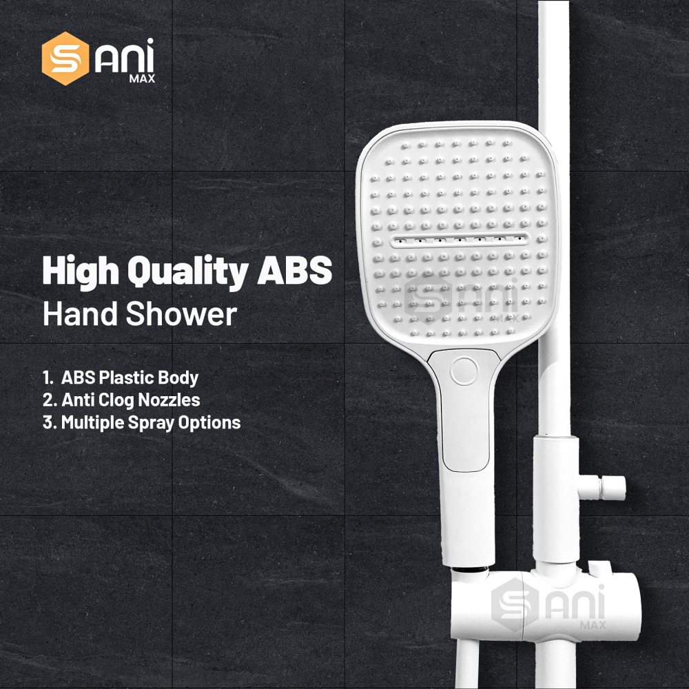 Celestial Wand - Hydropower LED Shower System | Rainfall, Hand Shower & Spa Wand | Complete Luxury Shower Set