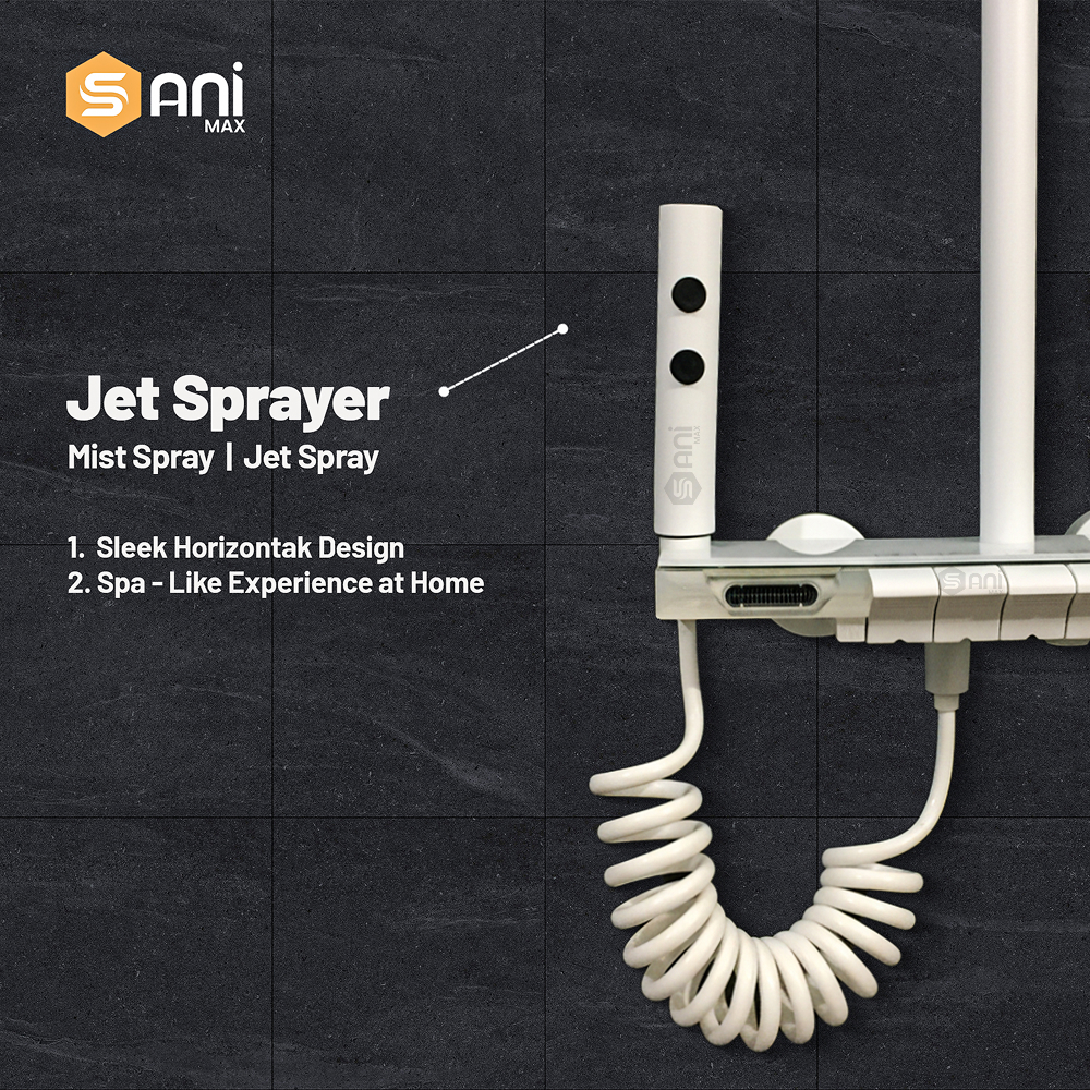 Edge Wave – Hydropower LED Rainfall & Hand Shower System | Complete Luxury Shower Set