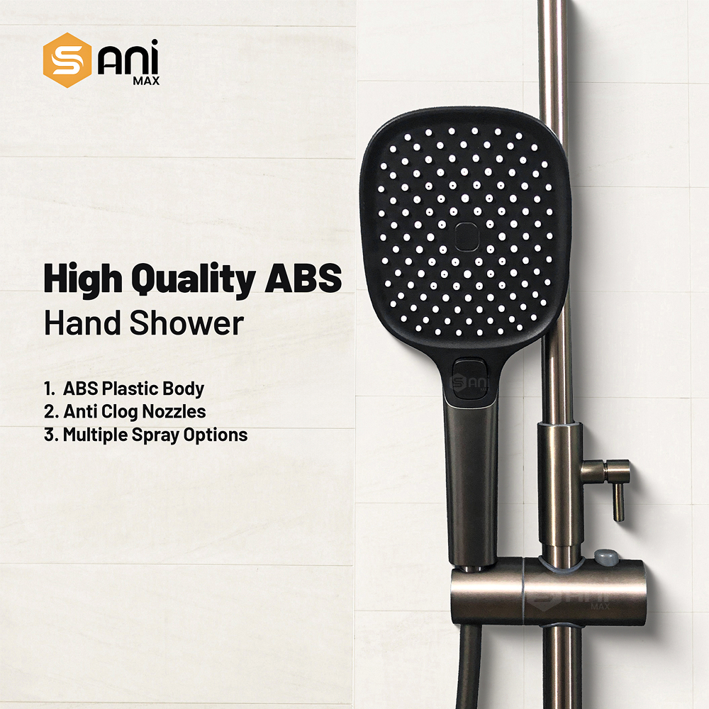 Edge Wave – Hydropower LED Rainfall & Hand Shower System | Complete Luxury Shower Set