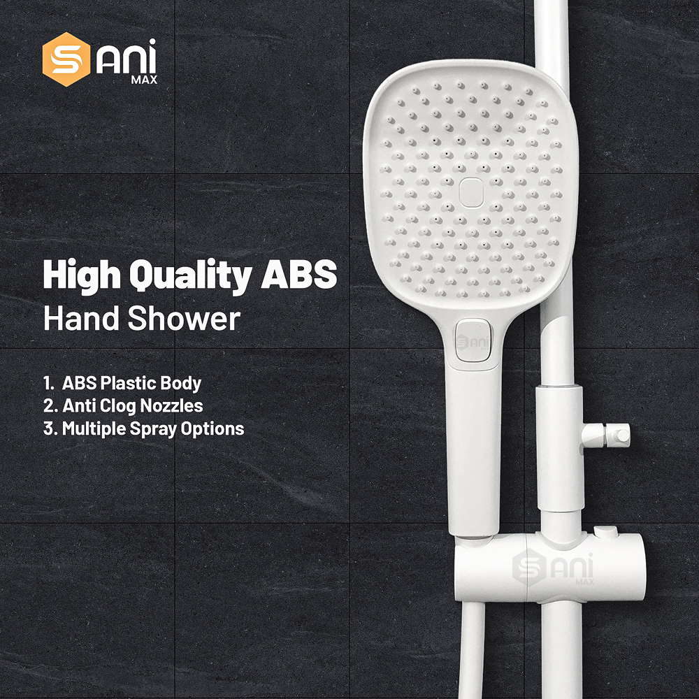 Edge Wave – Hydropower LED Rainfall & Hand Shower System | Complete Luxury Shower Set