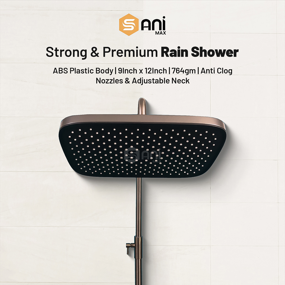 Edge Wave – Hydropower LED Rainfall & Hand Shower System | Complete Luxury Shower Set