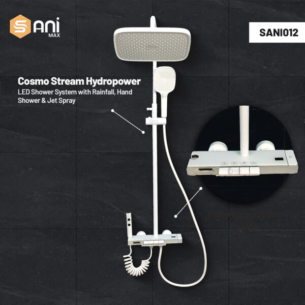 Premium Rainfall & Handheld Shower Set Pakistan | Sanimax