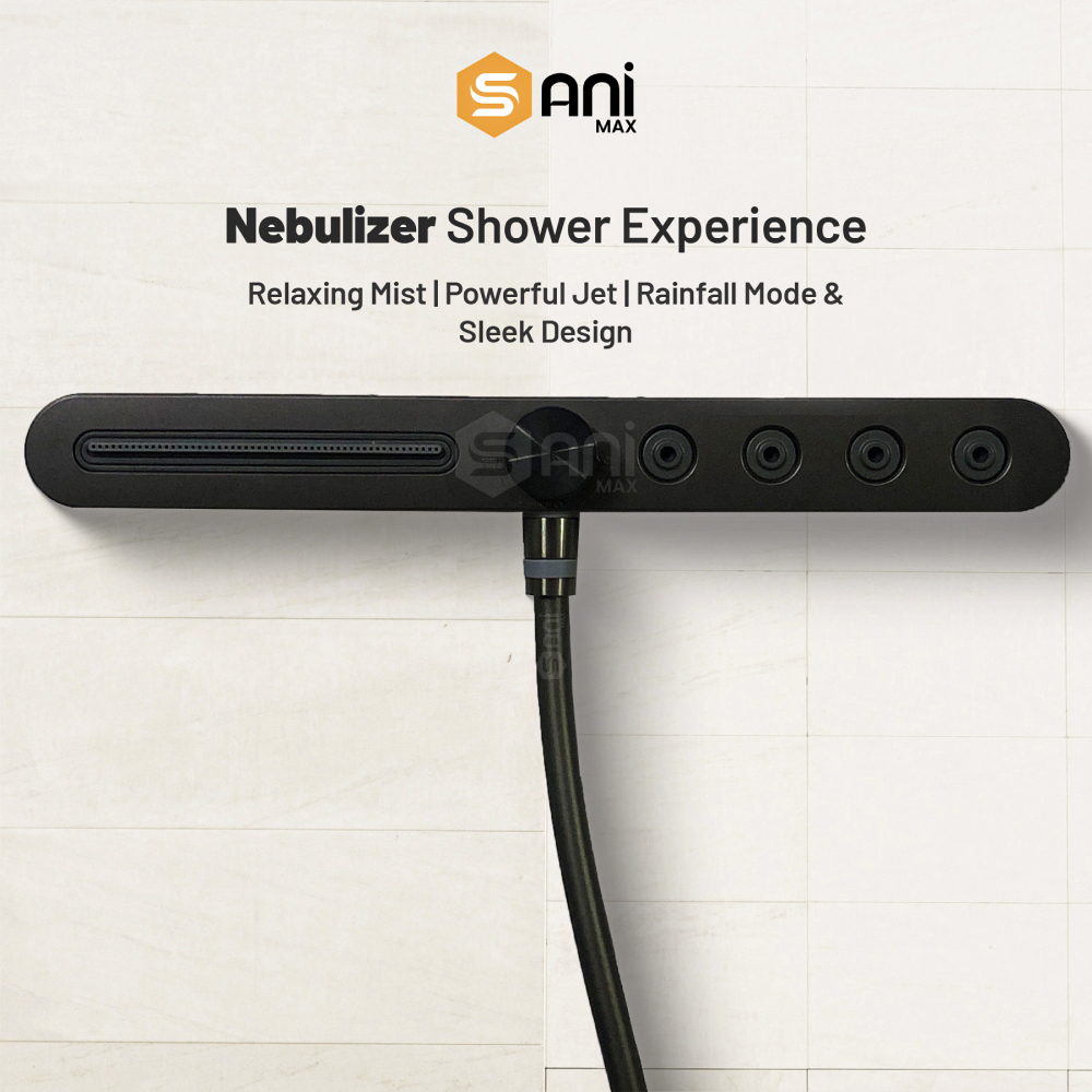 Starline Pulse – Hydropower LED Shower System with Hand Shower & Nebulizer | Complete Luxury Shower Set