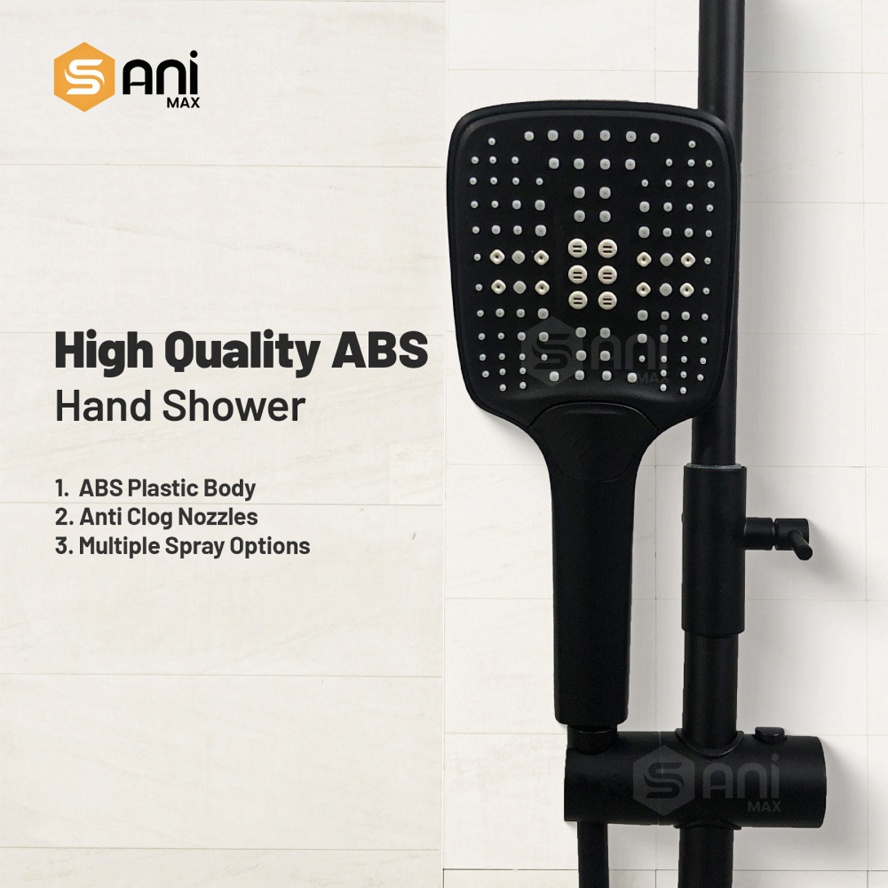 Starline Pulse – Hydropower LED Shower System with Hand Shower & Nebulizer | Complete Luxury Shower Set