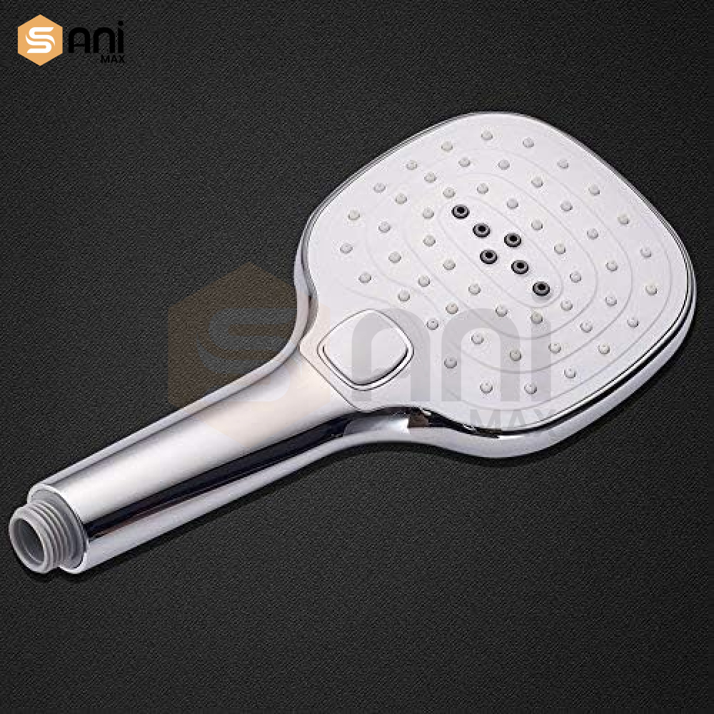 3-Function Push-Button ABS Plastic Hand Shower Set