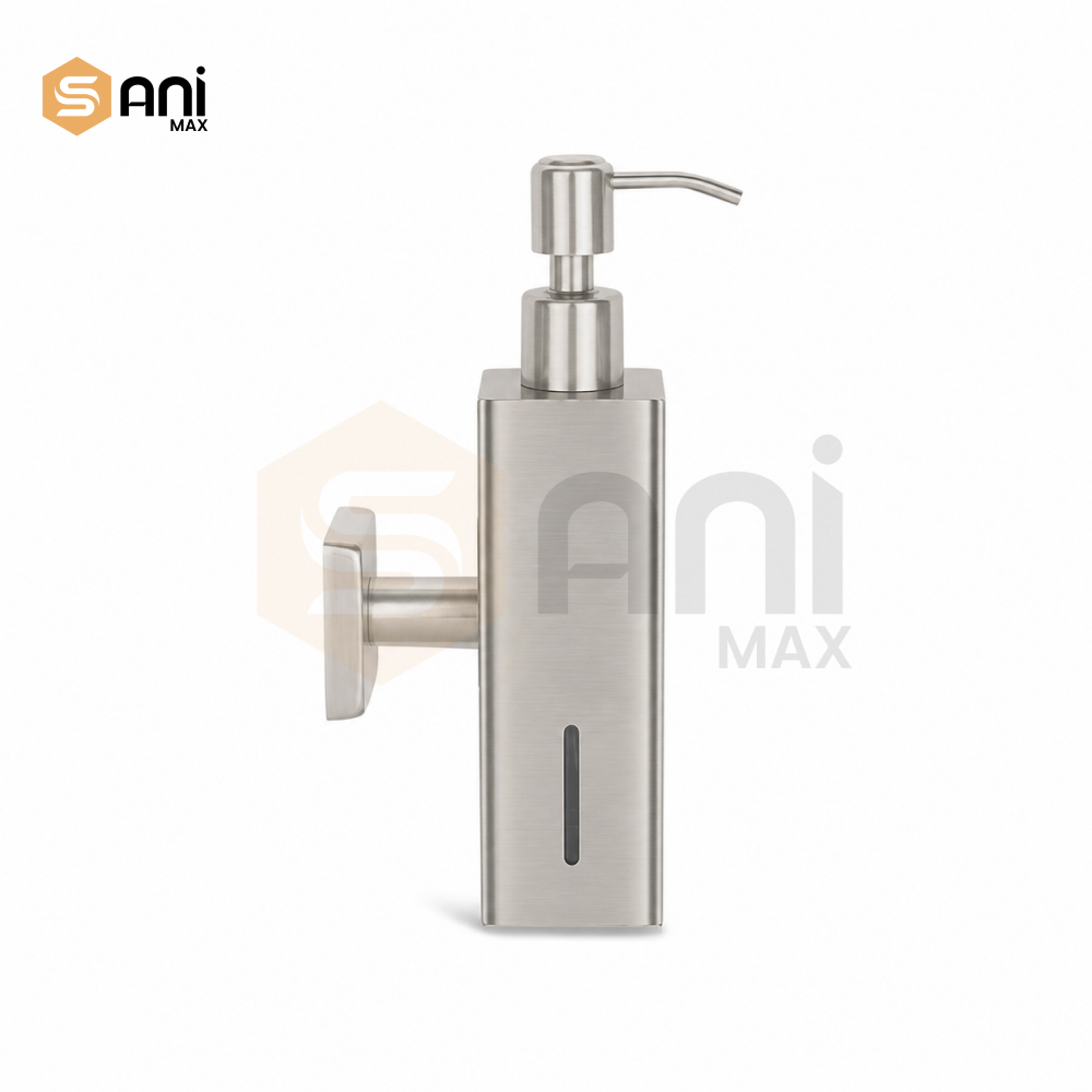 Stainless Steel Manual Soap Dispenser | 350ml | Wall Mounted