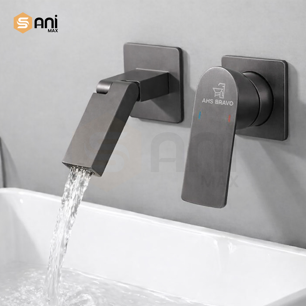 Heavy Duty Concealed Basin Mixer | Wall Mounted | 5 Premium Finishes | HDA835