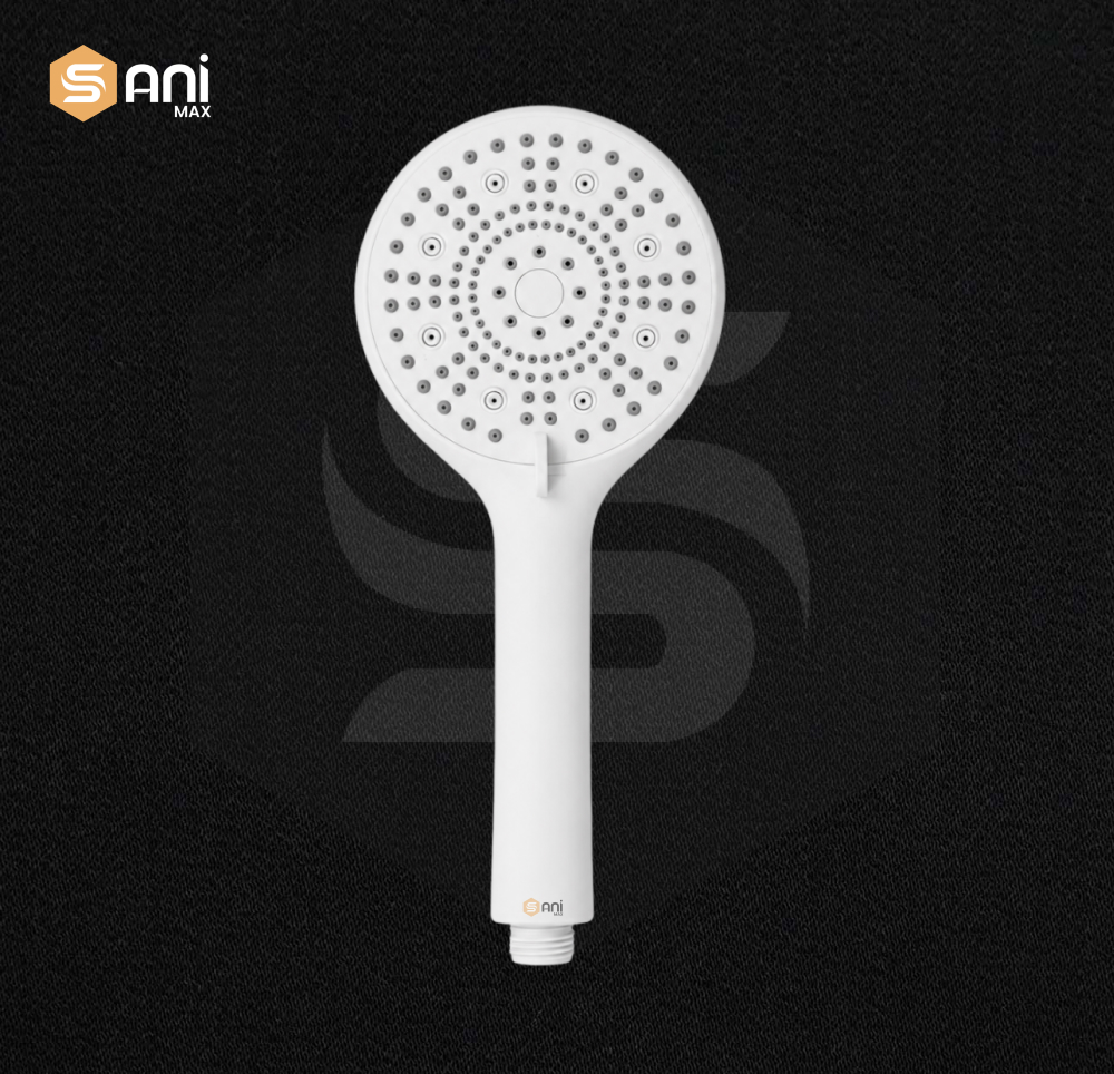 Modern Hand Shower Set | Matt White | ABS Material