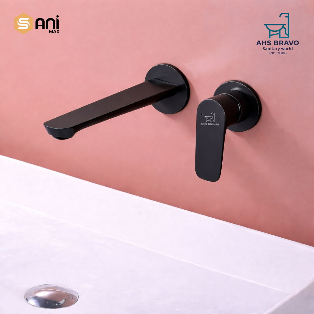 Heavy Duty Concealed Basin Mixer | Wall Mounted | 5 Premium Finishes | HDA190