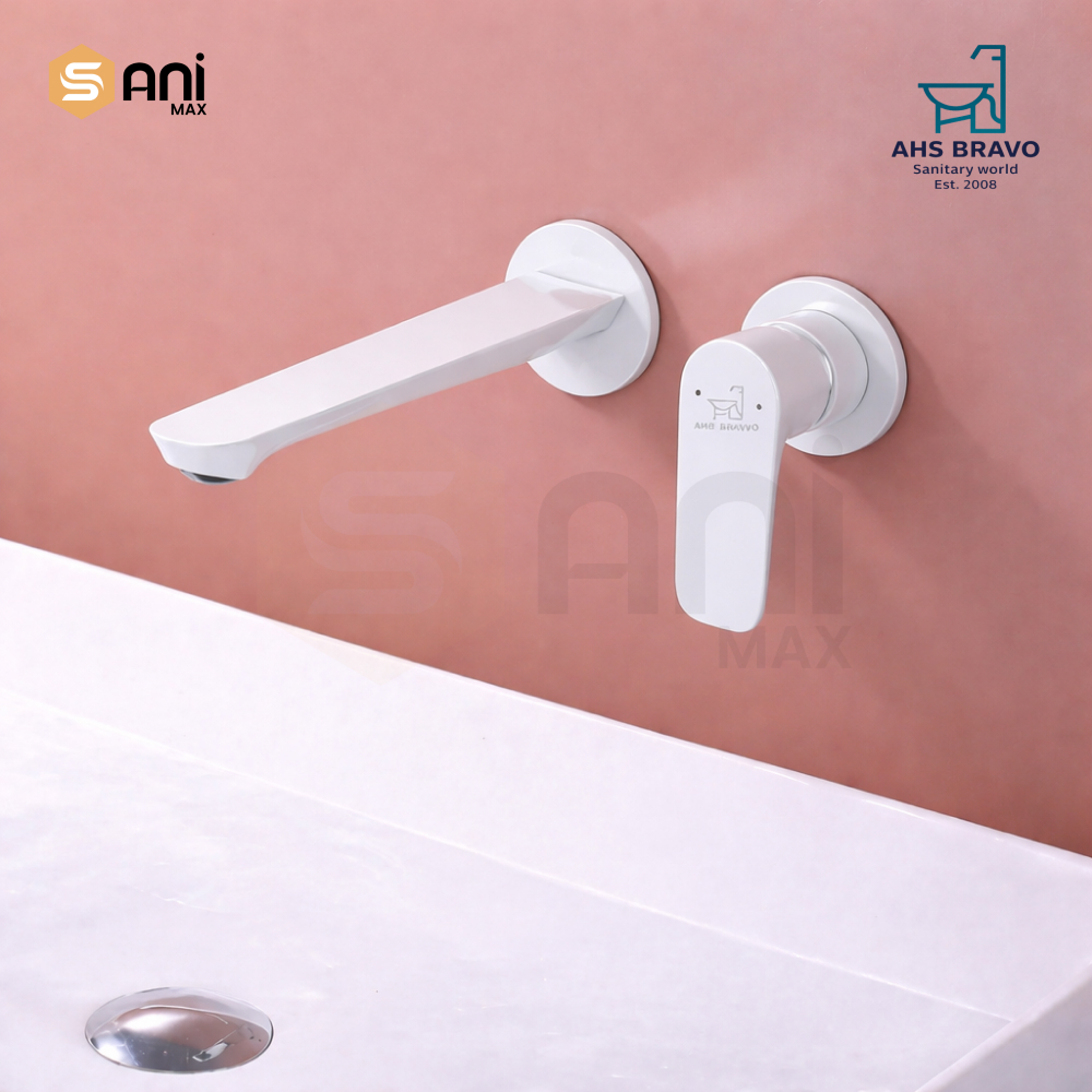 Heavy Duty Concealed Basin Mixer | Wall Mounted | 5 Premium Finishes | HDA190