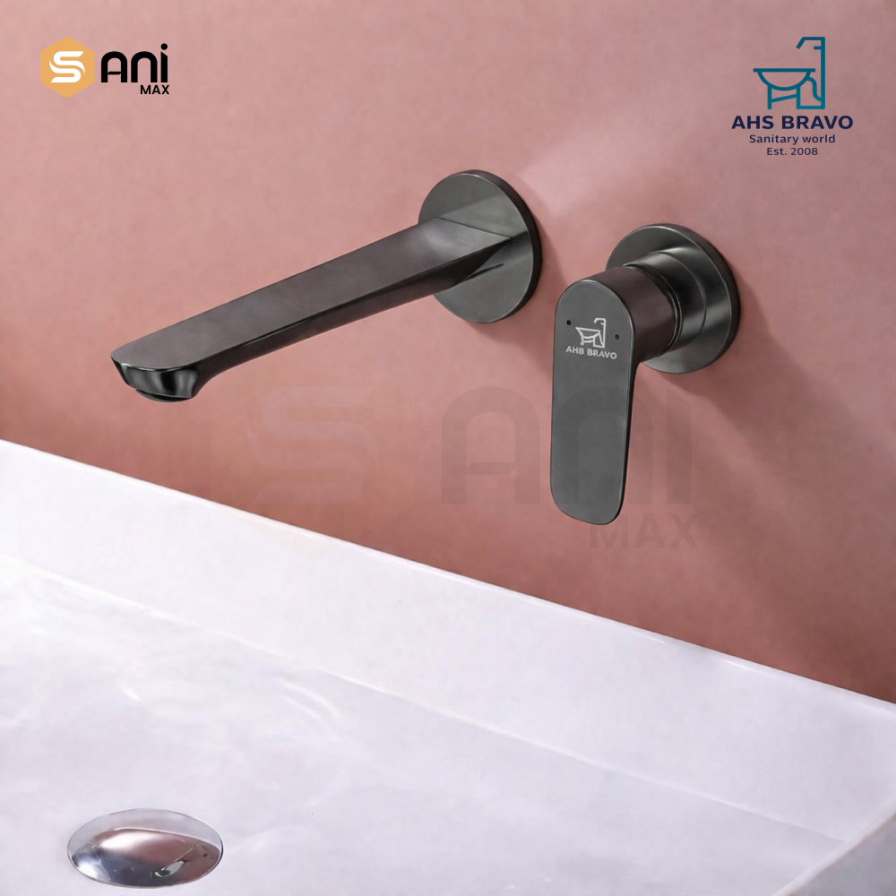 Heavy Duty Concealed Basin Mixer | Wall Mounted | 5 Premium Finishes | HDA190
