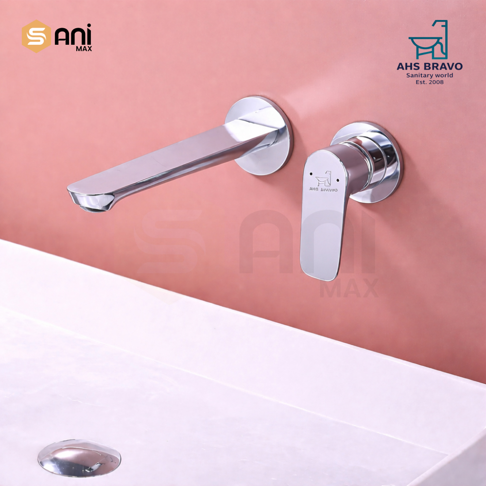 Heavy Duty Concealed Basin Mixer | Wall Mounted | 5 Premium Finishes | HDA190