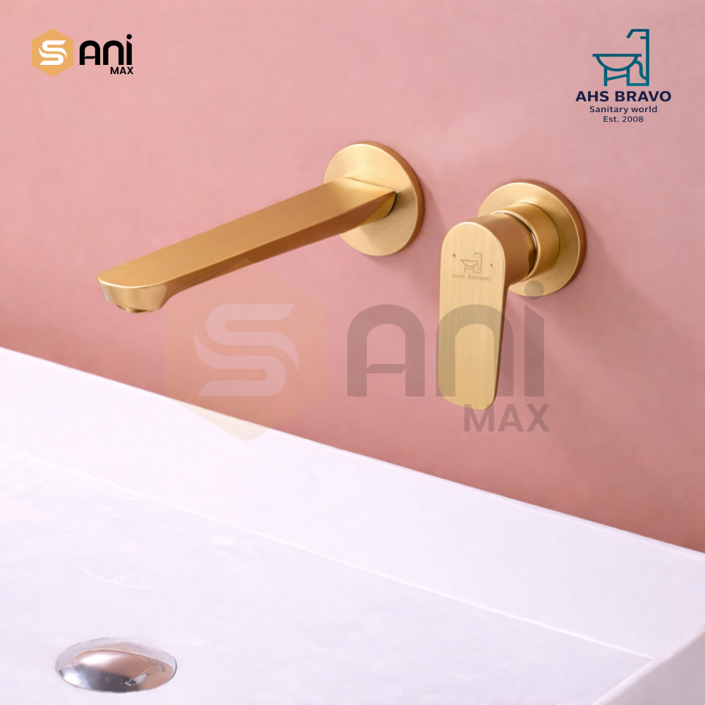 Heavy Duty Concealed Basin Mixer | Wall Mounted | 5 Premium Finishes | HDA190