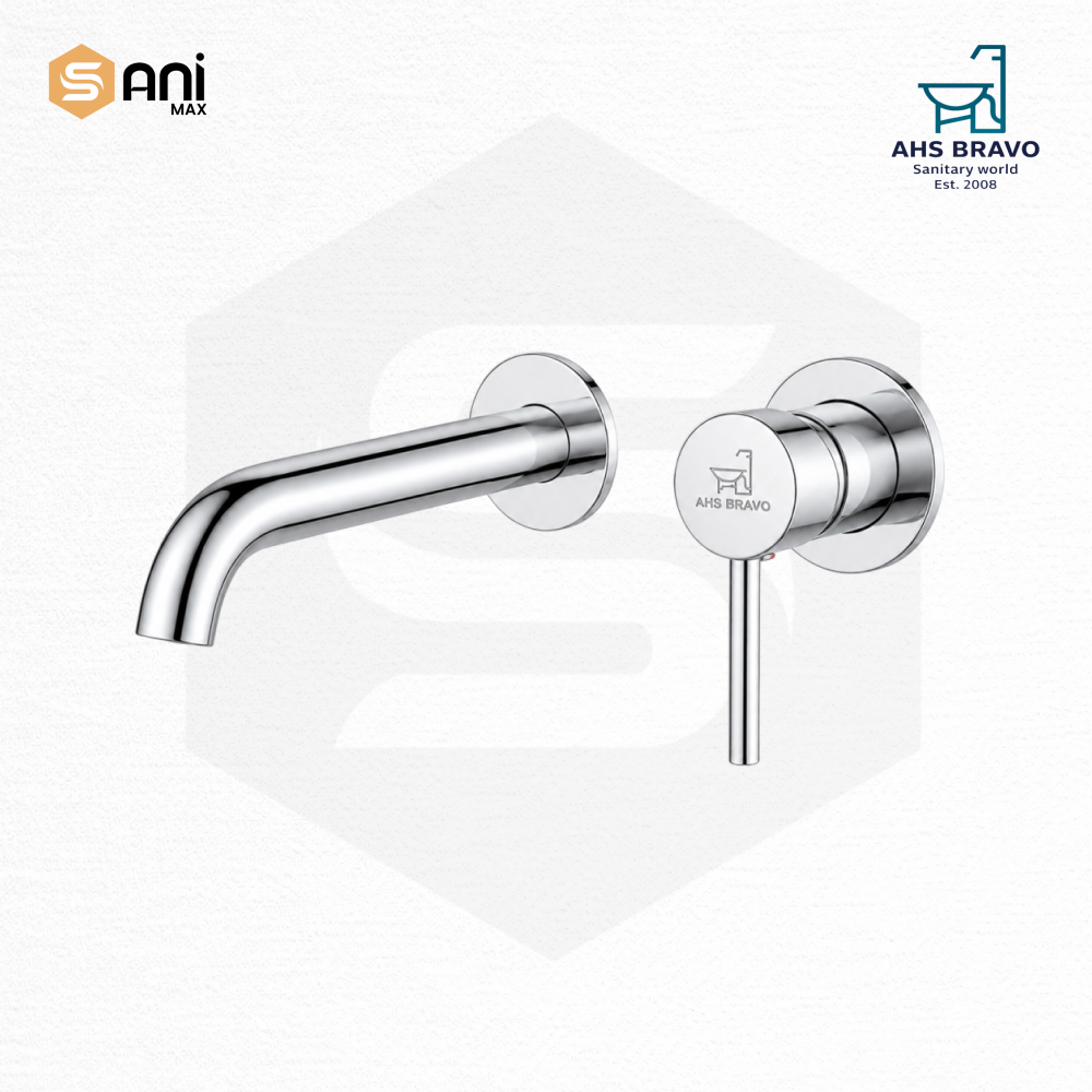 Heavy Duty Concealed Basin Mixer | Wall Mounted | 5 Premium Finishes | AHS119