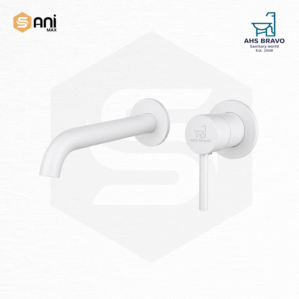 Heavy Duty Concealed Basin Mixer | Wall Mounted | 5 Premium Finishes | AHS119