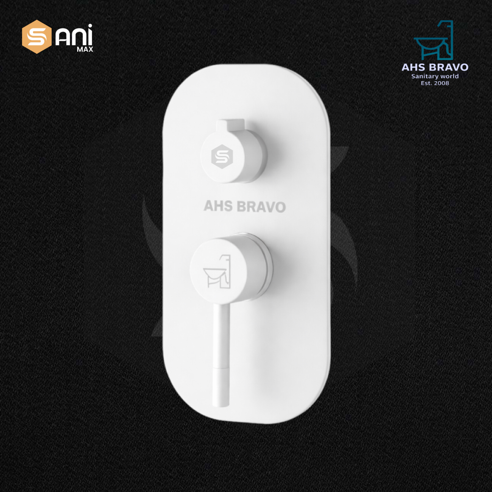 AHS BRAVO | Concealed Shower Set | Matt White | AHS803